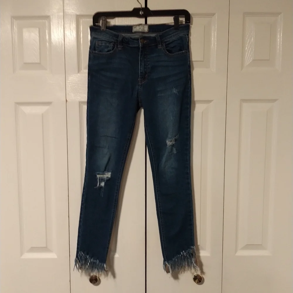 Free People Great Heights Cropped Jeans Size 27